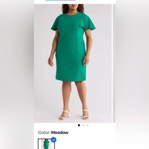 Calvin Klein tulip sleeve shift dress